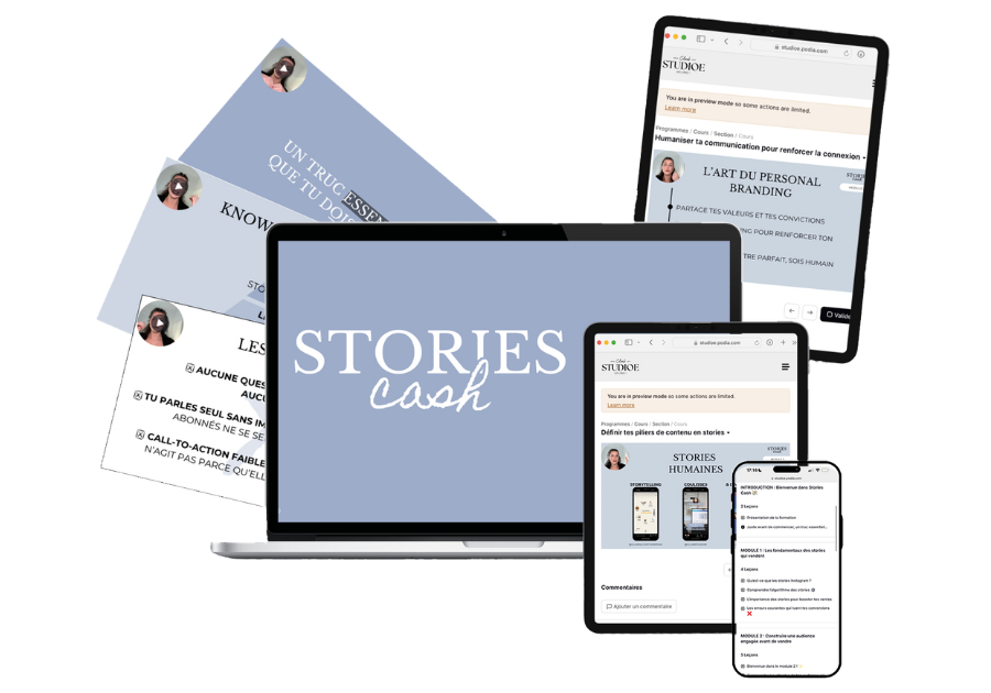 Aperçu de Stories Cash